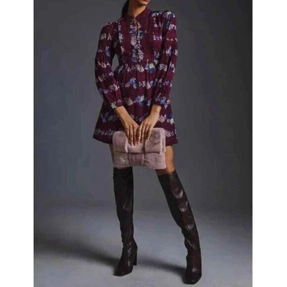 Anthropologie Dresses & Skirts - By Anthropologie Mini Tunic Dress in Purple Size Small